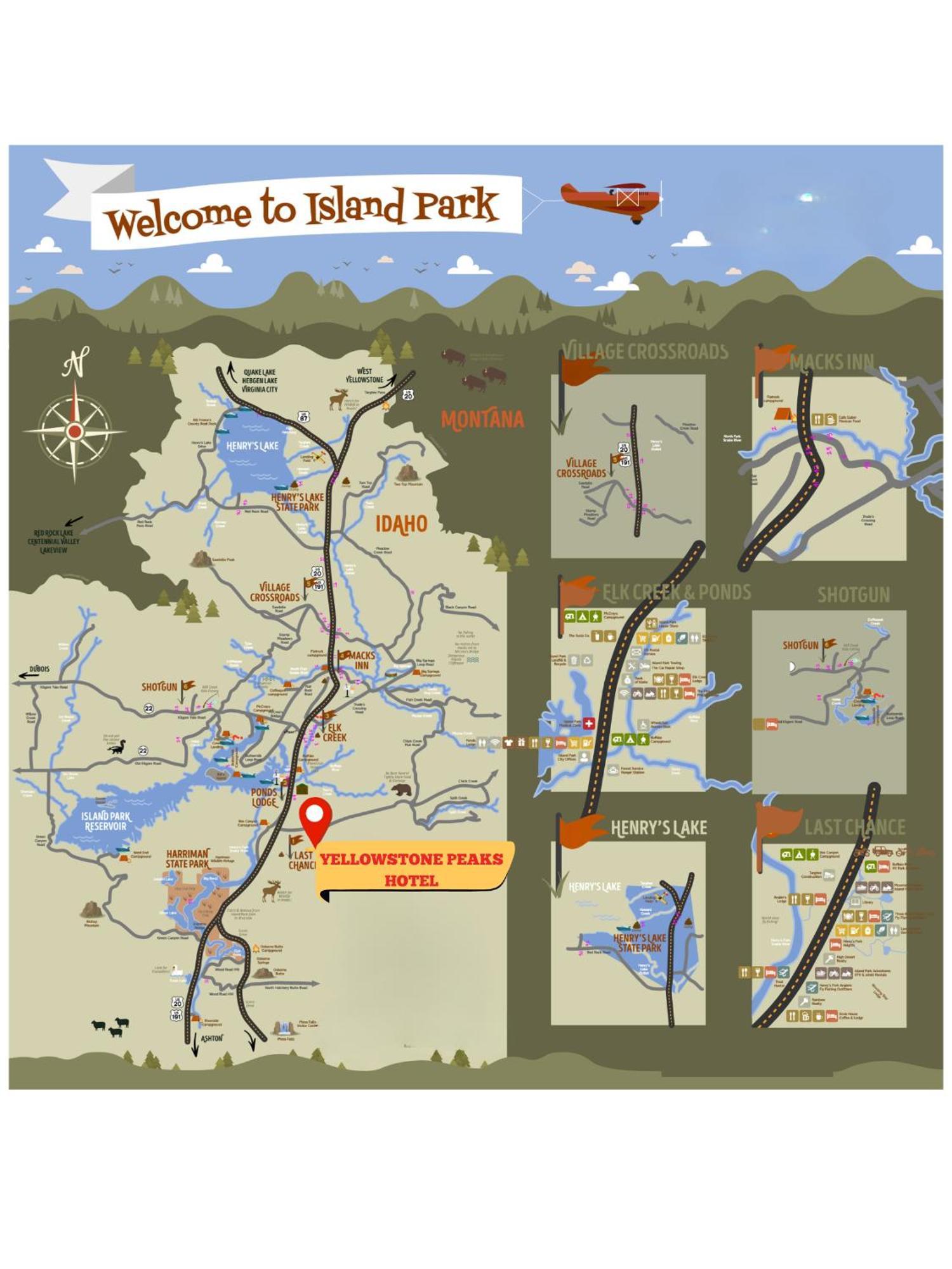 איילנד פארק Yellowstone Peaks Hotel מראה חיצוני תמונה